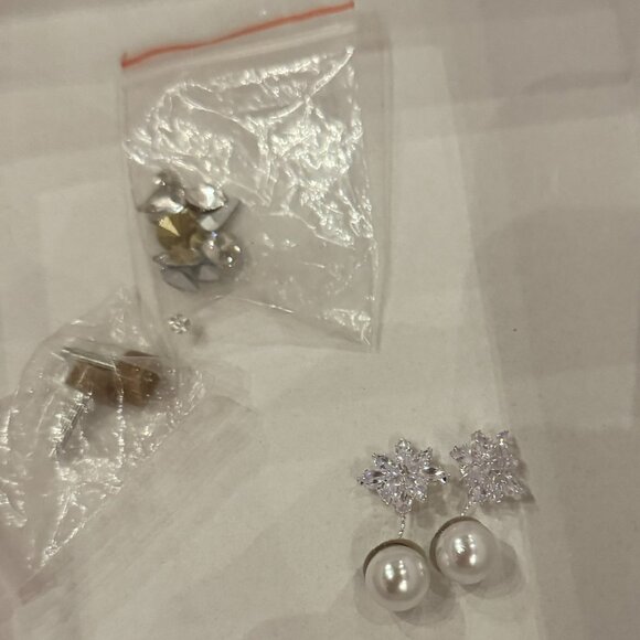 Badgley Mischka Sabine Light Pink Satin Crystal Bridal Wedding Heels Size 11 - Picture 8 of 16